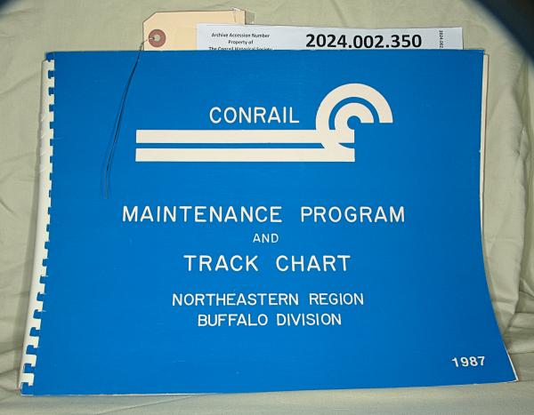 Track Chart, Northeast Region, Buffalo Division, 1987