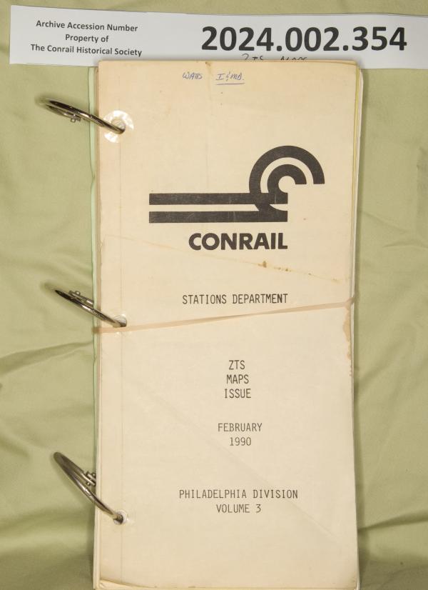 ZTS Maps, Philadelphia Division, Vol. 3, February 1990