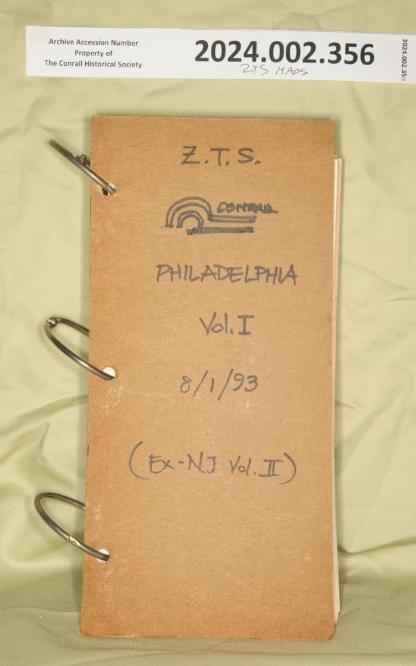 ZTS Maps, Philadelphia Division, Vol. 1, August 1993
