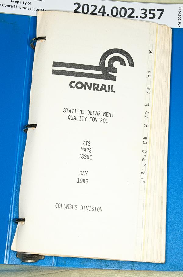 ZTS Maps, Columbus Division, May 1986