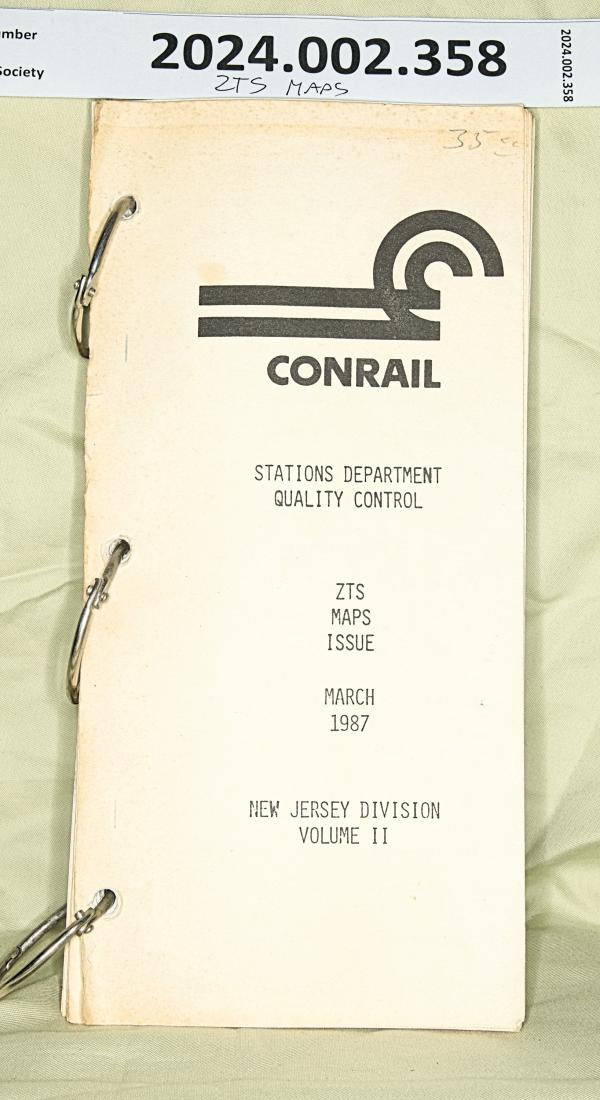 ZTS Maps, New Jersey Division, Vol. 2, March 1987