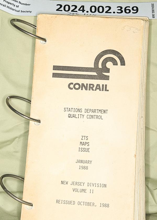 ZTS Maps, New Jersey Division, Vol. 2, January 1988 (reissued Oct. 1988)