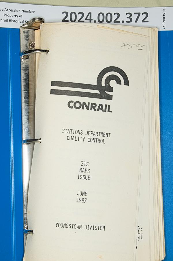ZTS Maps, Youngstown Division, June 1987