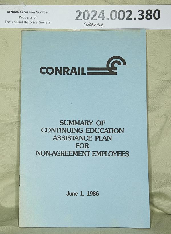 CR summary of continuation education assistance for non-agreement employees