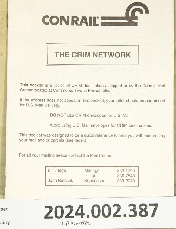 CR CRIM Network booklet