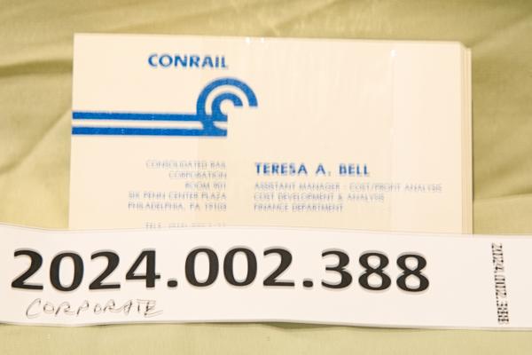 CR Business cards: Teresa A. Bell .... Finance Dept.