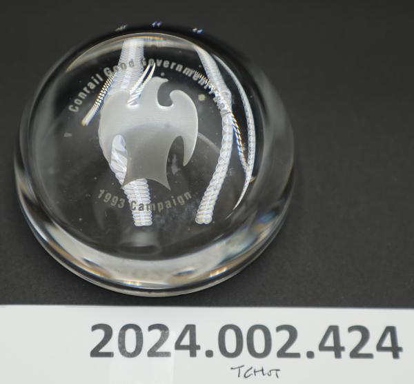 CR Good Government Fund 1993 campiagn glass blob