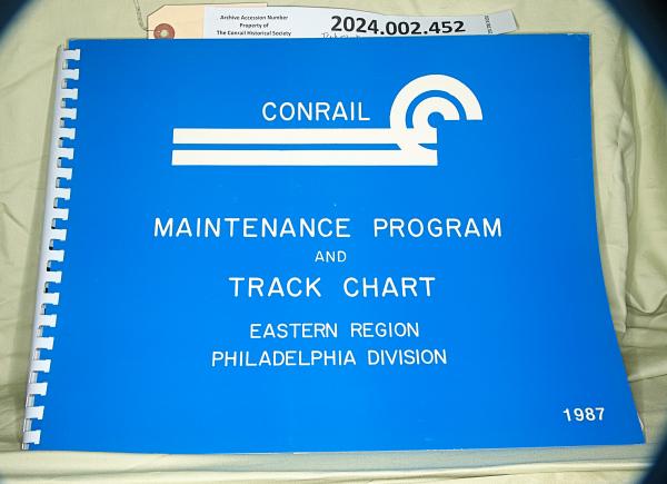 Track Chart 1987 Region Philadelphia Division