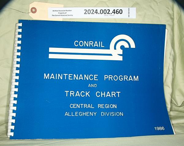 Track Chart 1987 Western Region Chicago Division