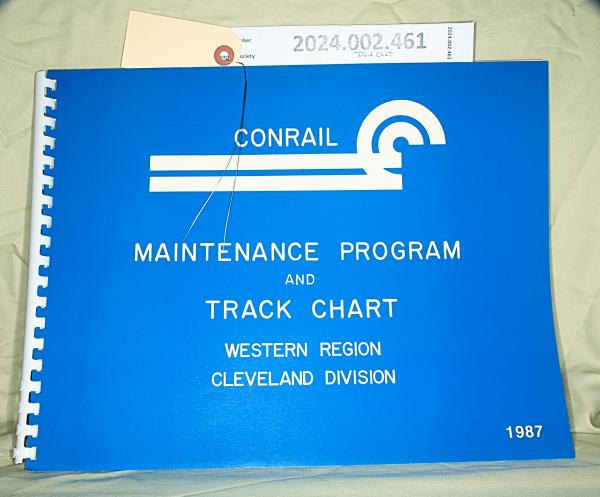 Track Chart, Western Region, Cleveland Division, 1987