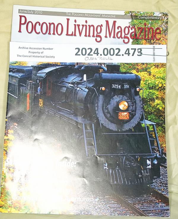 Pocono Living magazine article re Conrail, Juune/July 2010