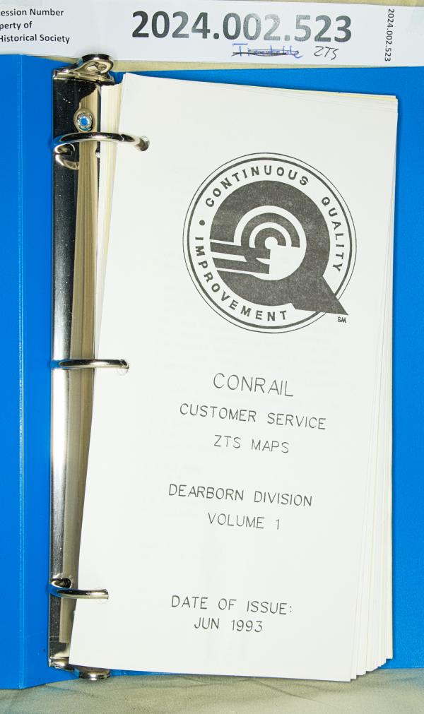 ZTS Maps, Dearborn Division, Vol.1, June 1993