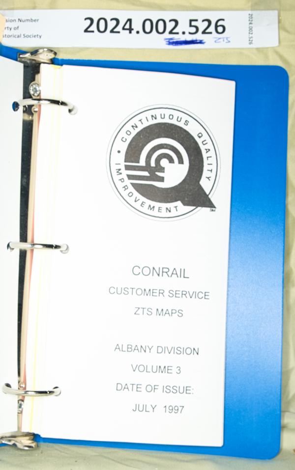 ZTS Maps, Albany Division, Vol. 3, July 1997
