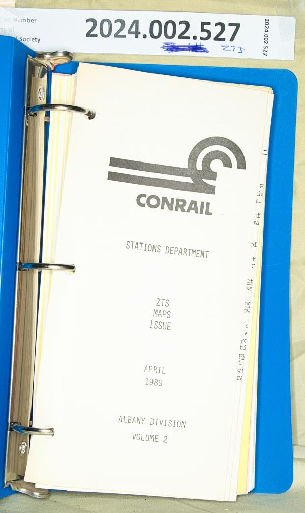 ZTS Maps, Albany Division, Vol. 2, April 1989