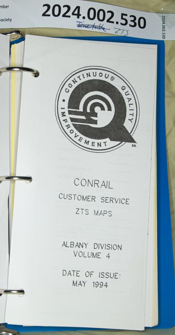 ZTS Maps, Albany Division, Vol. 4, May 1994