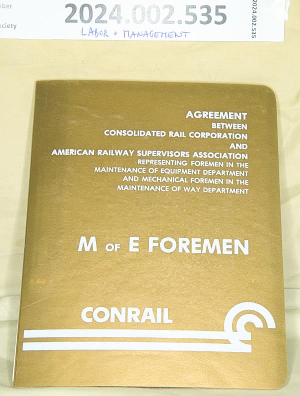 Agreement Between Conrail and American Railway Supervisors Ass'n, 1979-04-01