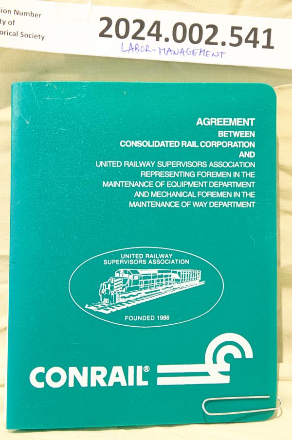 Agreement Between Conrail and United Railway Supervisors Ass'n, 1994-05-01