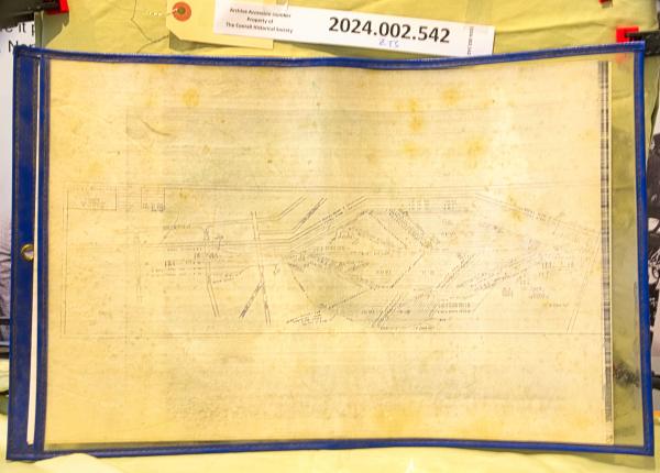 Track Plan for Customers in Zone D, Collinwood OH, 1965-05-27