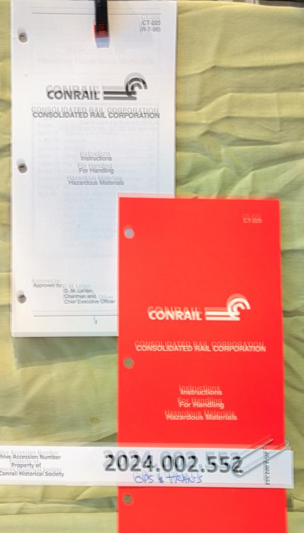 CR Instructions for Handling Hazardous Materials eff. 1998-07-01