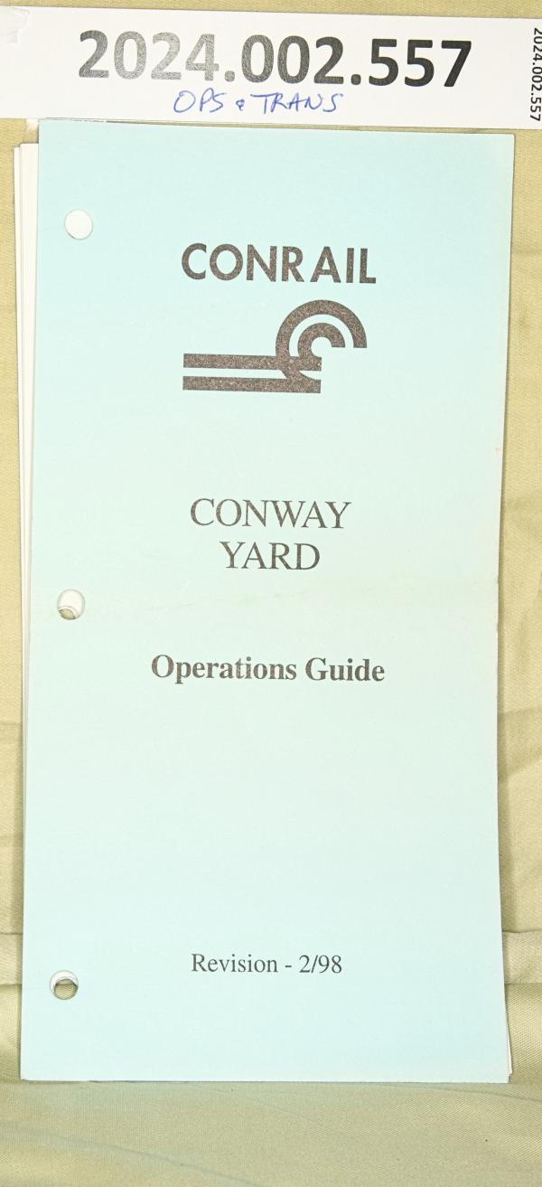 Conway Yard Operations Guide Revised 1998-02-01