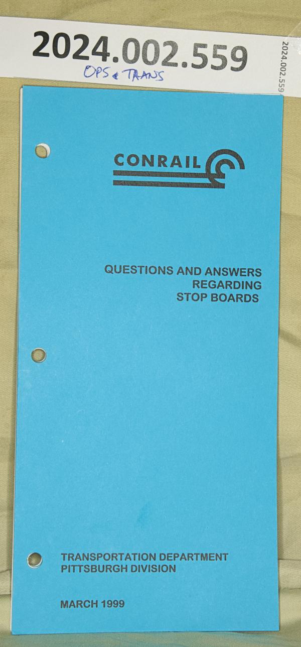 Q&A Regarding Stop Boards, Pittsburgh Division, 1999-03-01
