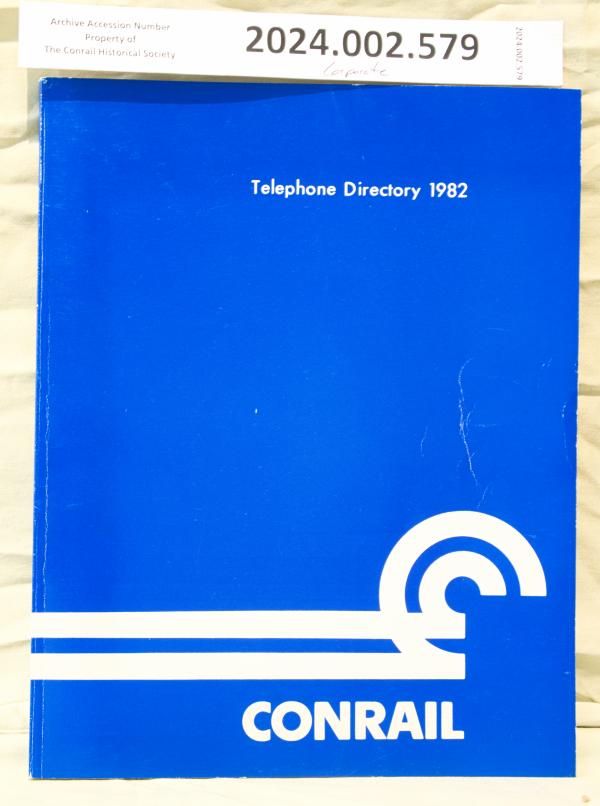 Conrail telephone directory 1982