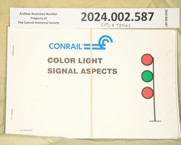 Color Light and Position Light Signal Aspects booklet, 1994-04-01
