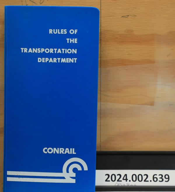 Rules of the Transportation Dept. book