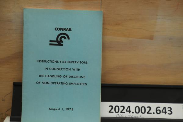 Instructions for Supervisors for Discipline of Non-Operating Employees, 1978-08-01