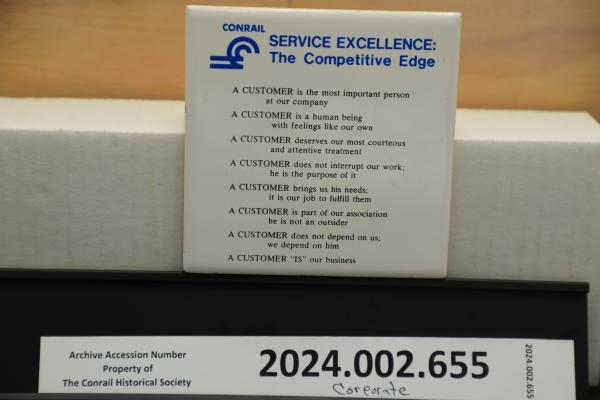 Conrail Service Exellence: The Competitive Edge