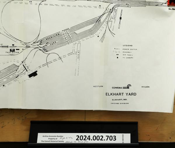 Track plans, Elkhart Yard, pre-1984