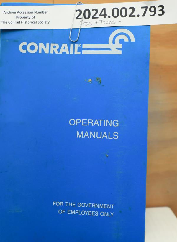 CR Air Brake and Train Handling Rules & Instructions, January 1994