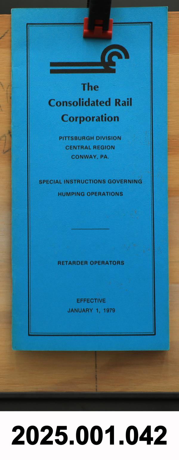 Central Reg., Pittsburgh Div., Special Instructions Governing Humping Operations, 1979-01-01