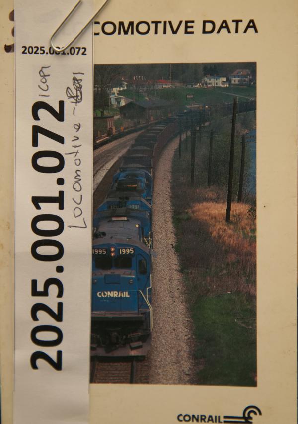 CR Locomotive Data booklet July 1986