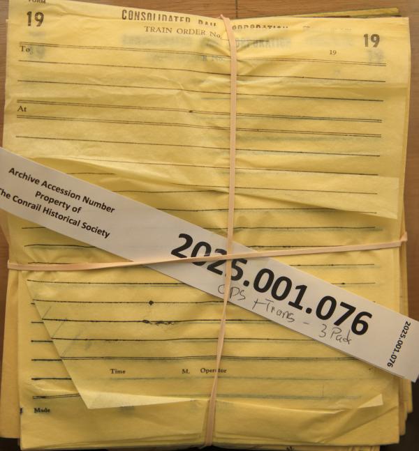 CR Train Order Form 19 pads