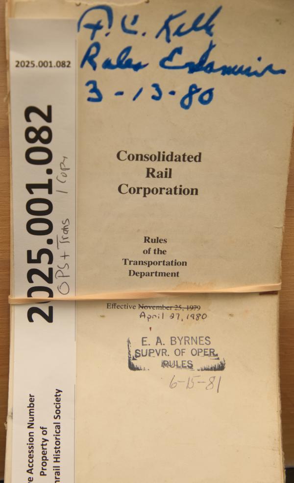 CR Rules of the Transportation Dept., April 1980