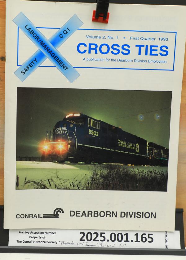 Dearborn Division Cross Ties, Vol. 2, No. 1