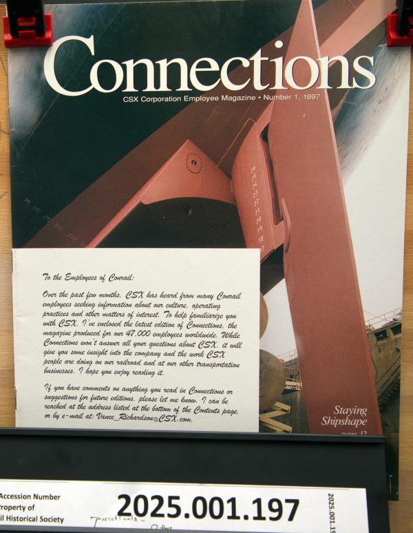 Connections, CSX magazine given to CR employees, #1 1997