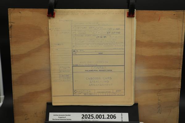 CR caboose cars stenciling diagram