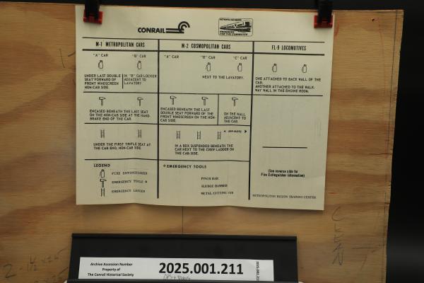 CR fire extinguisher information card, Metropolitan Reg. Training Center