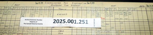 Southern Tier Train Dispatcher Sheet 1989-06-15
