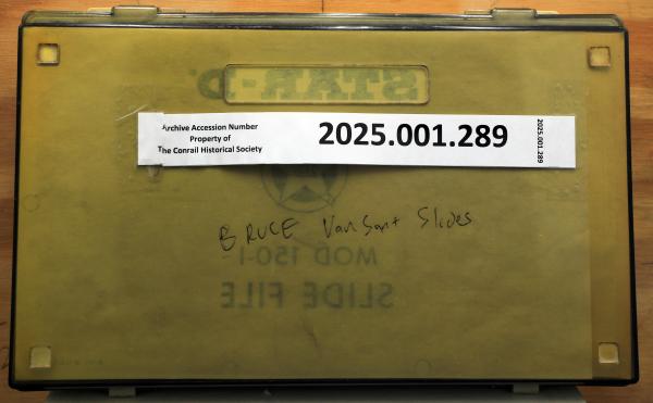 Bruce Van Sant slides in plastic box