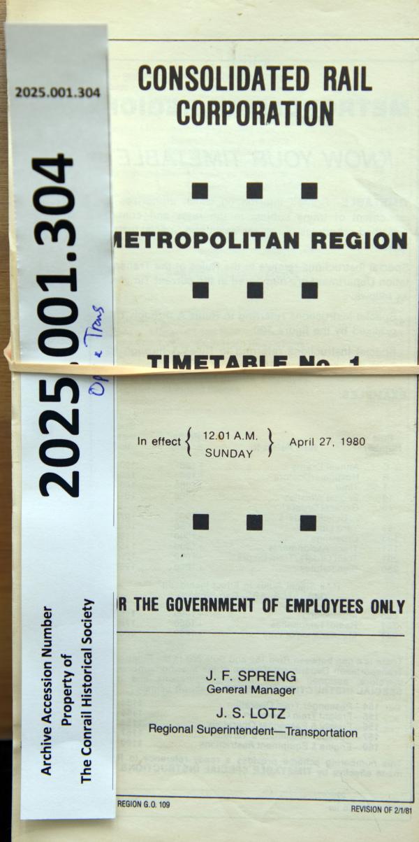 Metropolitan Region ETT No. 1, 1980-04-27