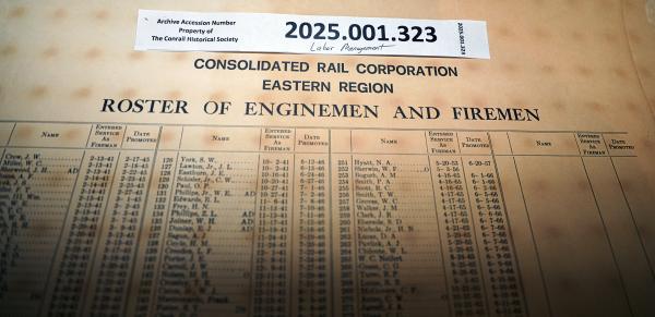 CR Eastern Region Roster of Enginemen and Firemen