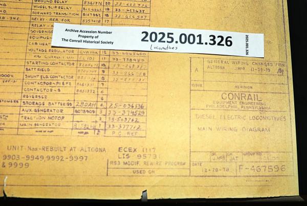 CR diesel electric locomotive main wiring diagram, 1978-12-20