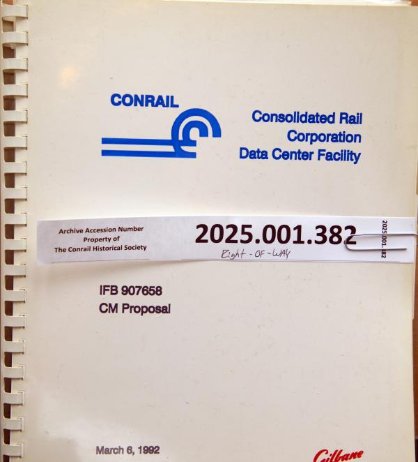 Conrail Technology (Data) Center, CM proposal Gillane Building Co. 1992-03-06