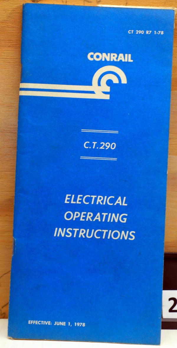 Electrical Operating Instructions C.T. 290, 1978-06-01