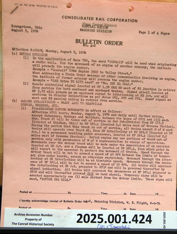 Mahoning Division Bulletin 1976