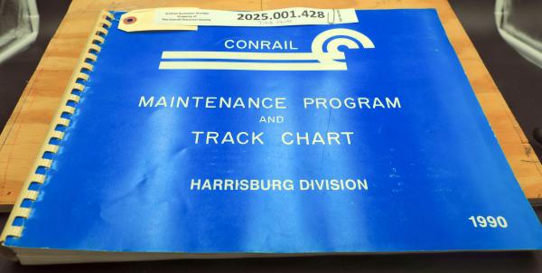 Harrisburg Division track chart, 1990