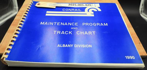 Albany Division track chart, 1990